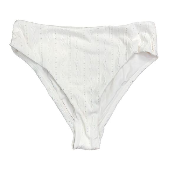 ANDIE Swim Bottom Women Sz M Eyelet 90’s Cottagecore Y2K Retro Boho Chick NWT - Picture 4 of 9